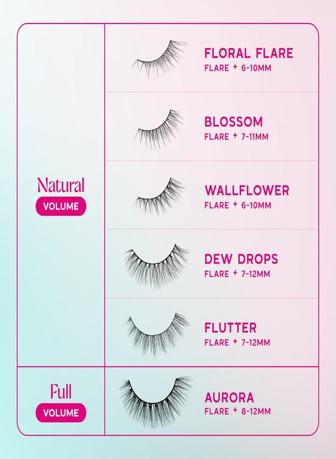 Velour everGREEN Plant Lashes, Lashes Pack, Full Band, Strip Lashes, Natural Wispy Eyelashes, Fake Eyelashes, Plant Based Fibres, Flared & Natural Volume (Flutter Multi-Pack) - Image 4
